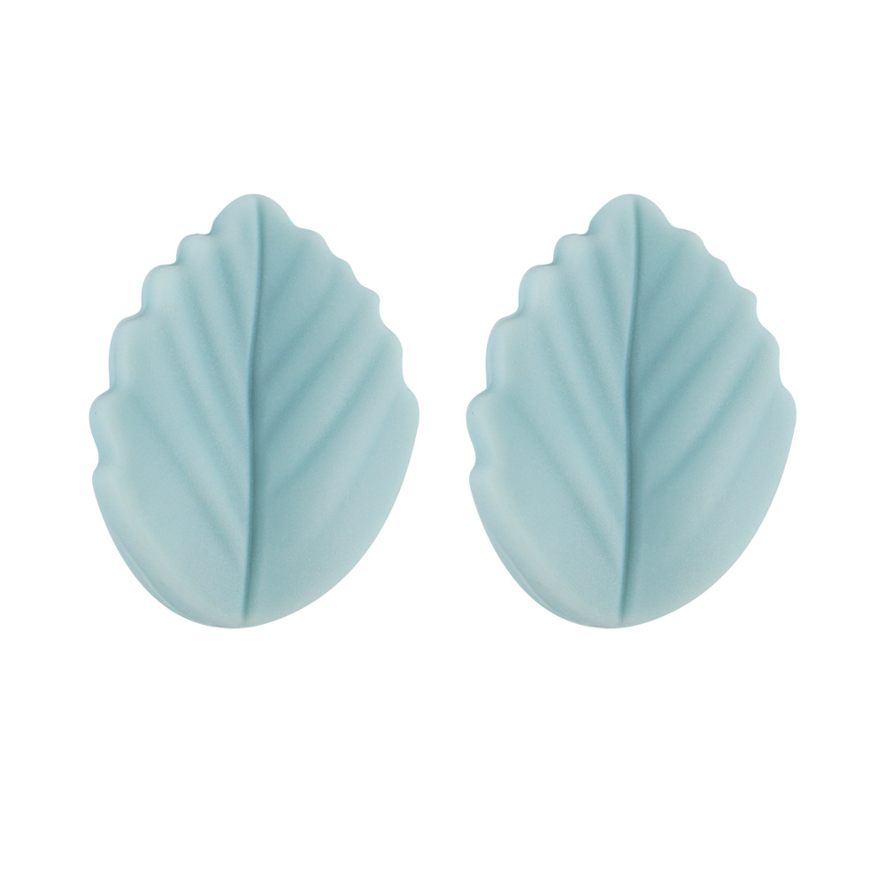 Sunrony 10 Stück Mini Blatt Blume Silikon Perlen für Schmuckherstellung Lebensmittelqualität DIY Schnullerkette Halskette Zubehör Babyspielzeug