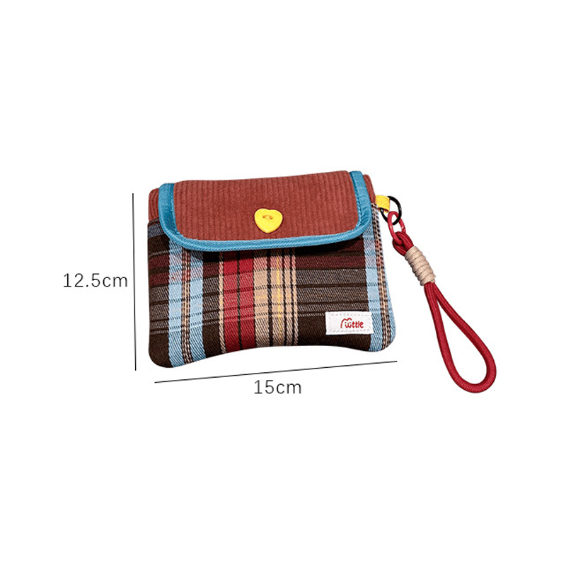 Bolsa de almacenamiento de gran capacidad, bolsa de cosméticos, bolsa de pañuelos portátil, bolsa de almacenamiento, organizador de Cables de datos de lápiz labial, bolsa de toallas sanitarias para niña
