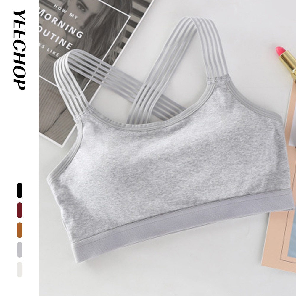 Yeechop Women Gym Racerback Breathable Fit Sports Bra Dries Quickly High Stretchy Workout Fitness Seamless Sports Top