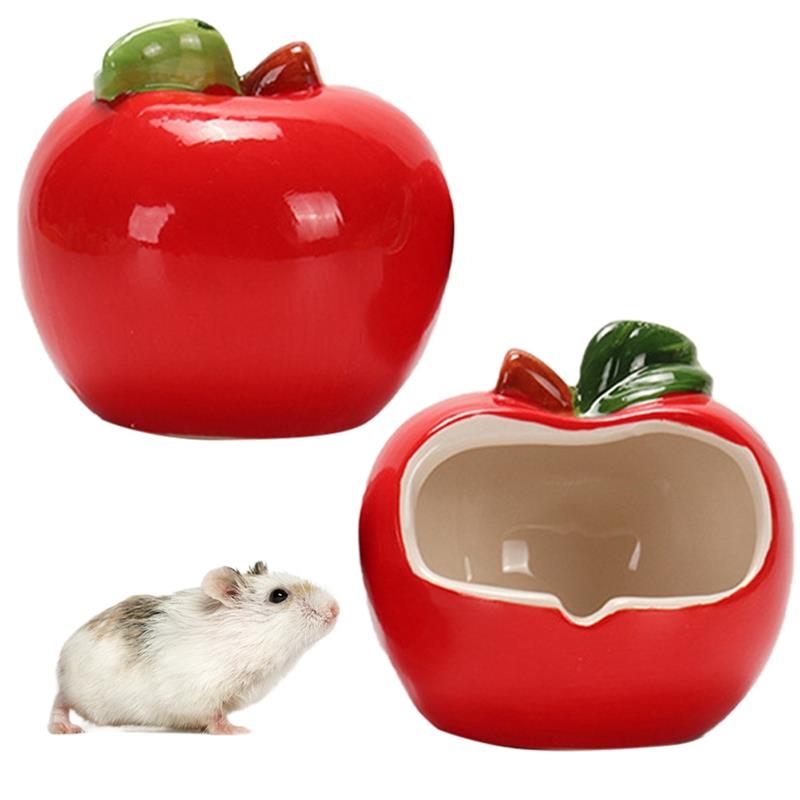Keramik Hamster Haus Niedlich Obst bilden Kleine Tiere Höhle Kühlung Chinchilla Versteck Igel Nest Eichhörnchen Hamster Zubehör: 1