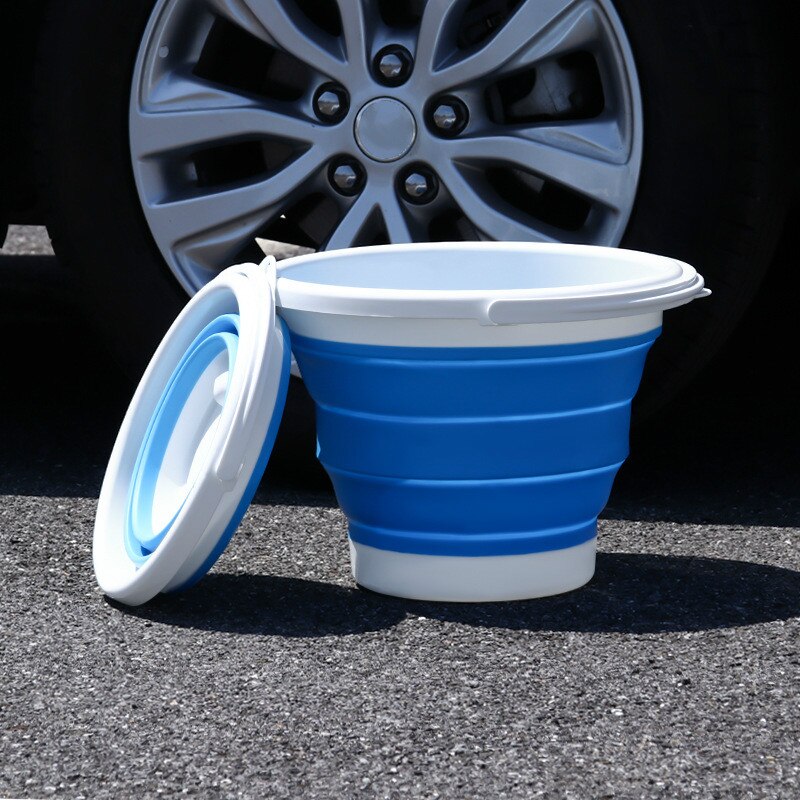 Portable Outdoor Fishing Bucket Car Washing Car Folding Bucket Multifunctional Storage Bucket Retractable Storage Box