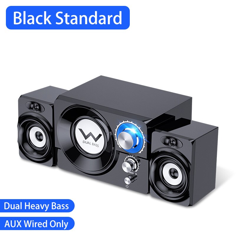 Home Theatre System Caixa De Som Para PC Computer Speakers Altavoces Desktop Bluetooth Speaker Barra De Sonido Para tv Subwoofer: Black Wired Standard