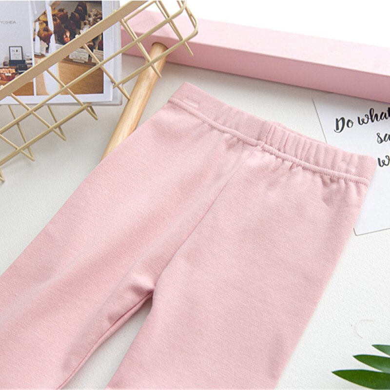 Stile della corea di Autunno della Molla Dei Bambini Delle Ghette del Cotone Della Stampa del Gatto Delle Ragazze Pantaloni Lunghi Abbigliamento Bambini
