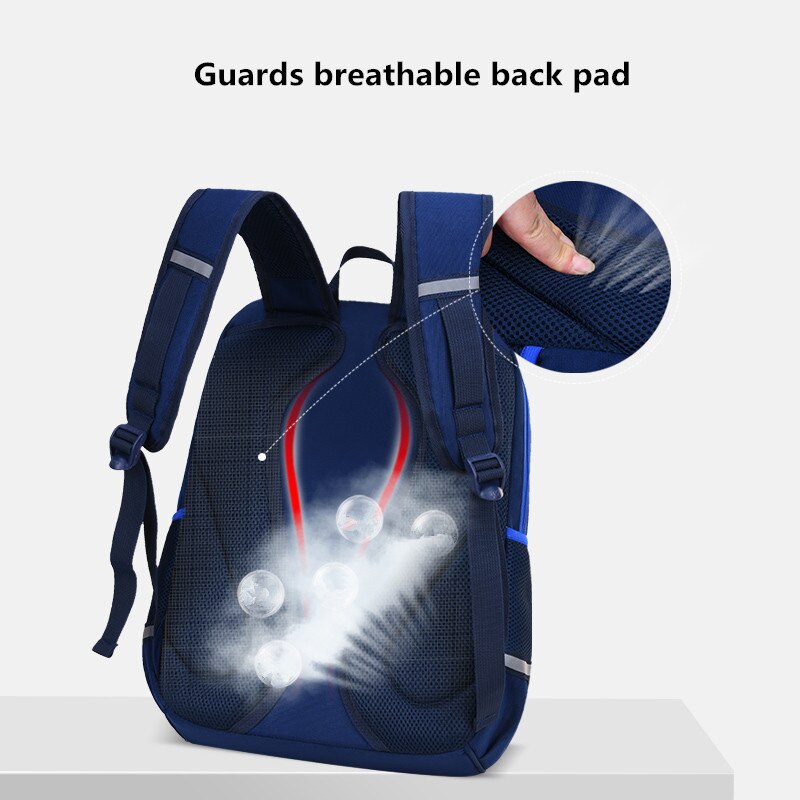 OKKID primary school backpack for boy elementary student backpack kids school bag pack reflective strip children book bag