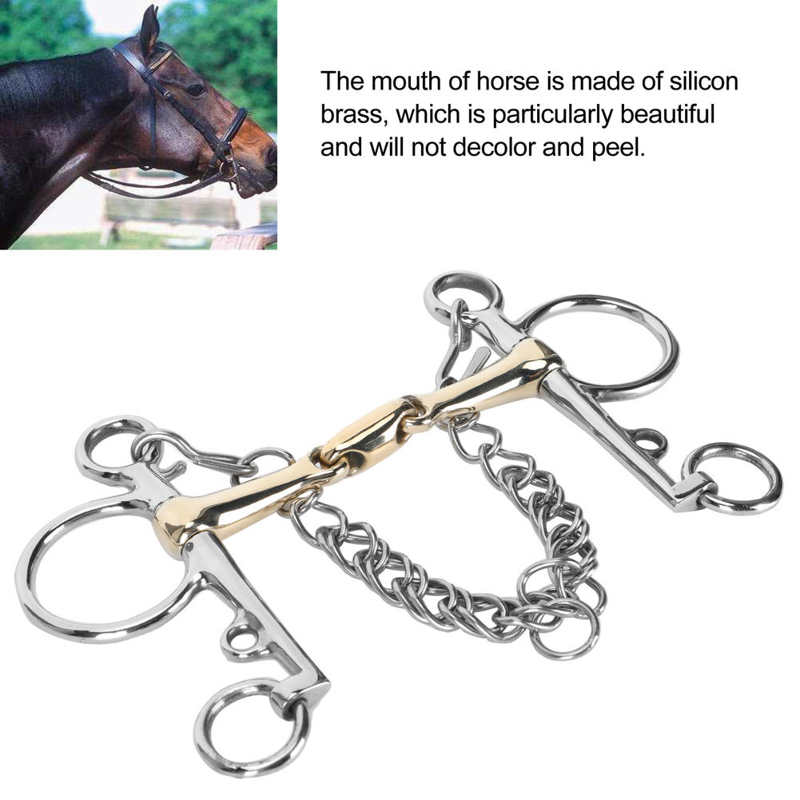 Paardrijden Apparatuur Paard Bits Rvs Pelham Paard Bit Accessoire Jointed Silicon Messing Connector Mond Producten