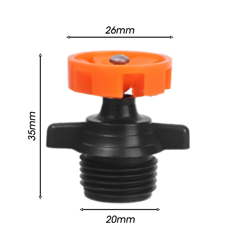 Buse rotative automatique arrosage buse rotative d'irrigation 360 ° Buse d'arrosage pour l'irrigation des fleurs et des légumes de jardin et de pelouse: WHITE