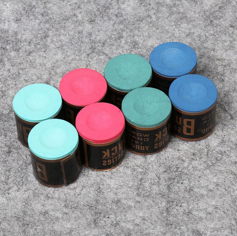 Craies de la série buck, 2 pièces, accessoires de billard, queues de billard, craies faciles à mettre, craies à frottement fin pour snooker