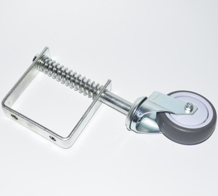 2pcs per pack Gate Caster 3 inch spring gate door rubber support wheel caster for sliding gate door use 50kg