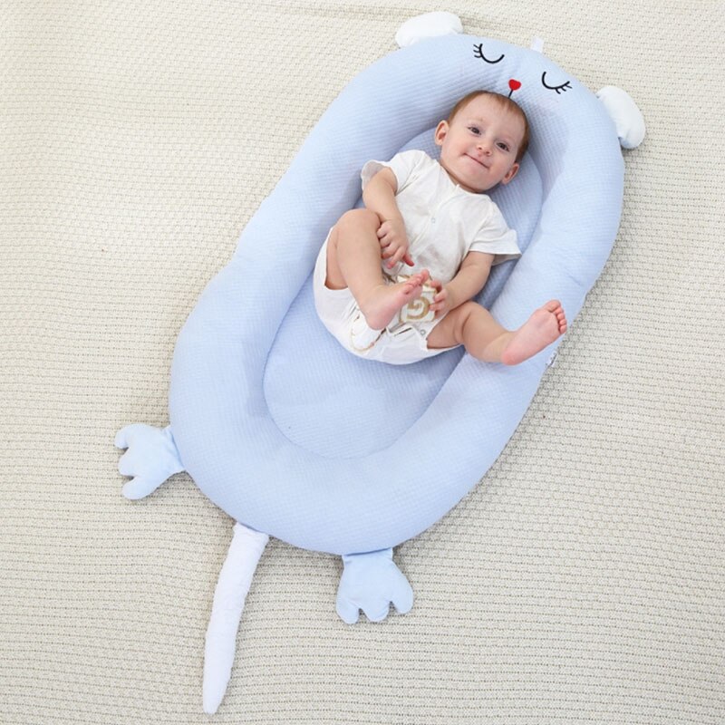 Sondr berço portátil e oval para bebês, berço fofo e macio para quarto de recém-nascido, camas amortecedoras para bebês decoração da cama: bed001-07