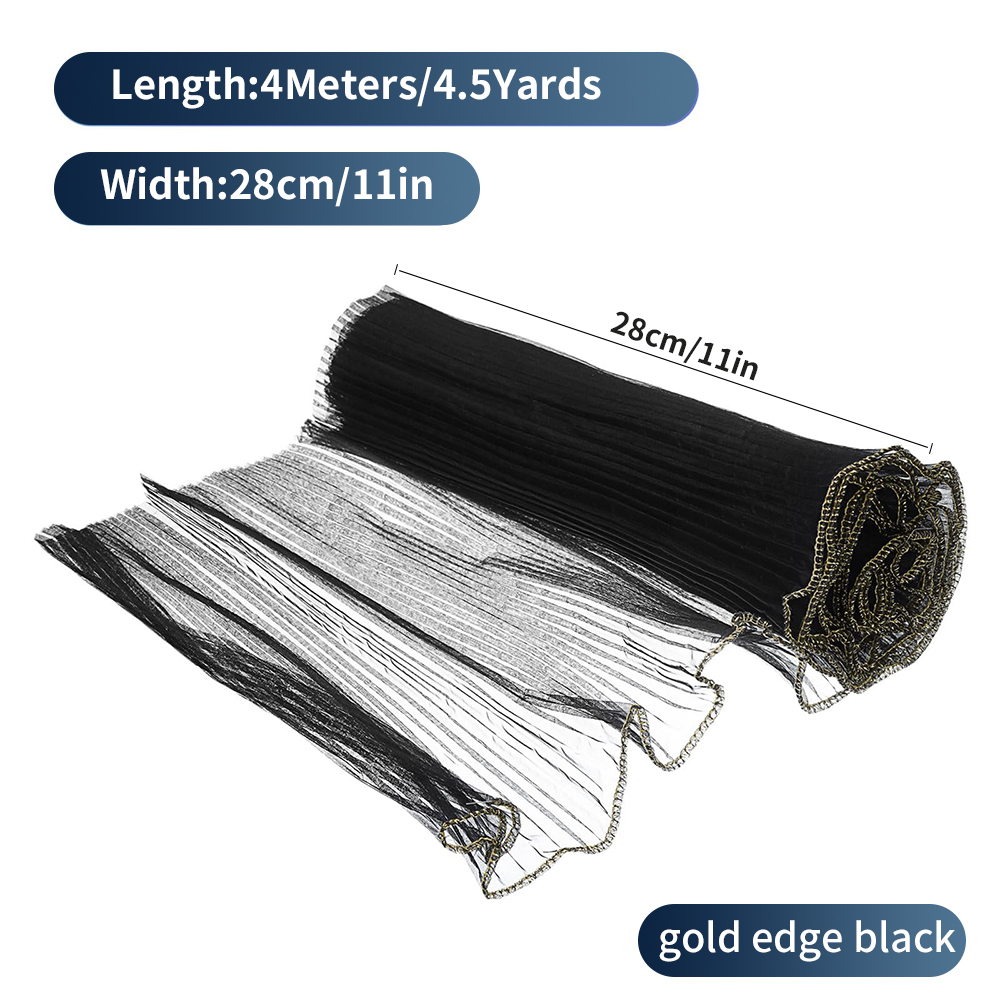 Parelrand boeket inpakpapier, mesh bloem inpakpapier, boeket inpakpapier, gerimpeld golfgaas, Valentijnsdag: Goud