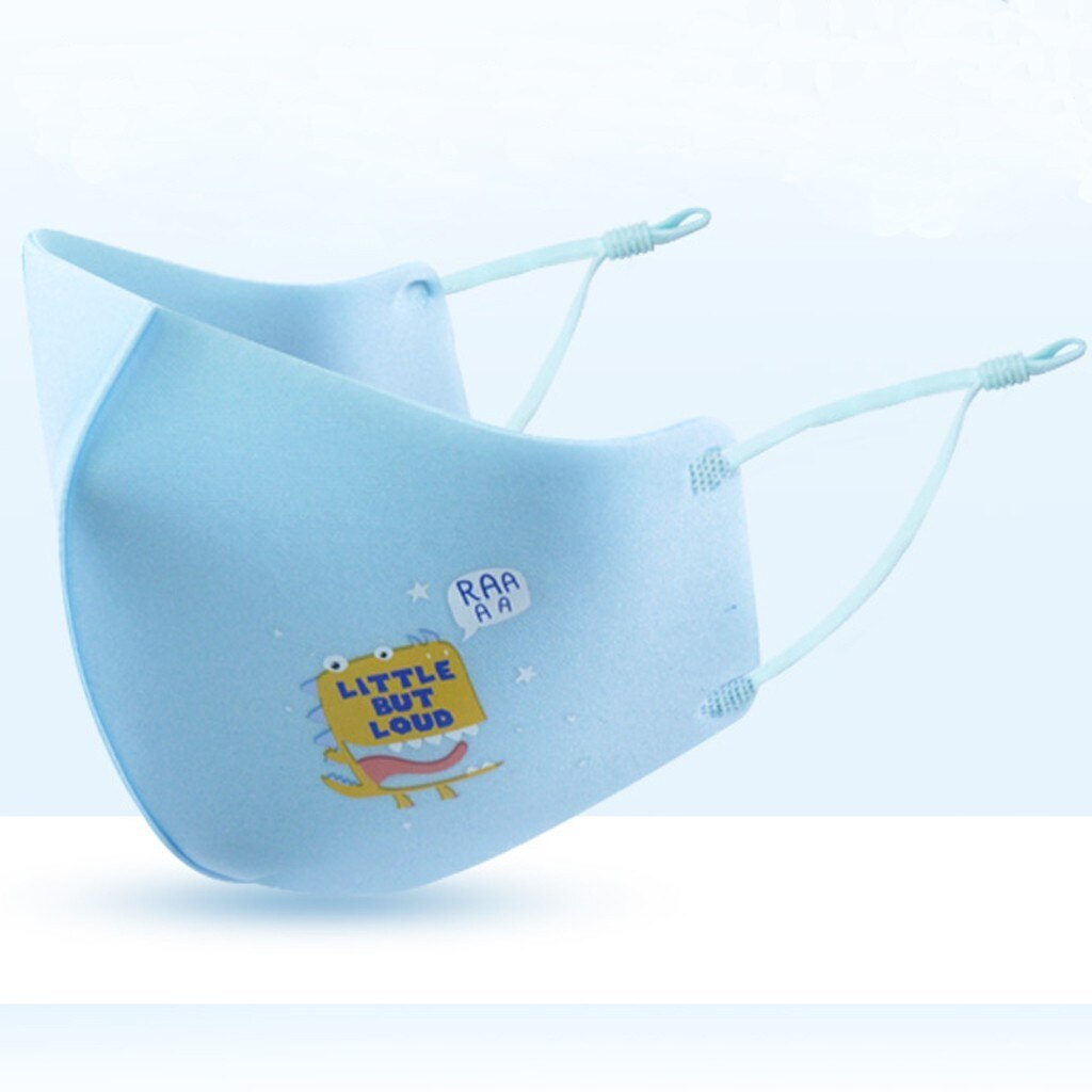 5pcs Children Ski Fasemask Dustproof Reusable Fabric Bandana Cute Cartoon Animal Printed Masque Bandana