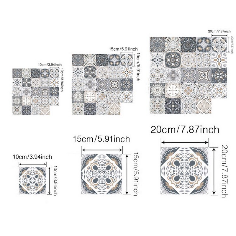 Waterdichte wandtegels sticker, zelfklevend, zelfklevend, zelfklevende achterwand tegel stickers voor huisdecoratie, woonkamer, keuken, badkamer
