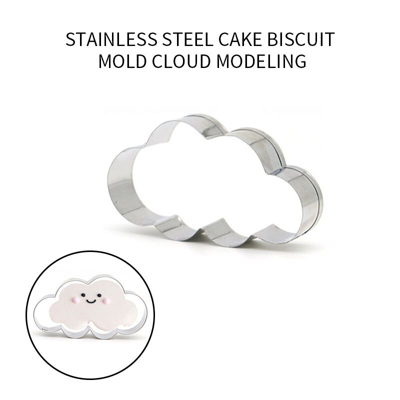 Rvs Cloud Cookie Cutters Cake Cookie Mold Fondant Cutter Diy Bakken Tools Keuken Bakvormen Cake Decor