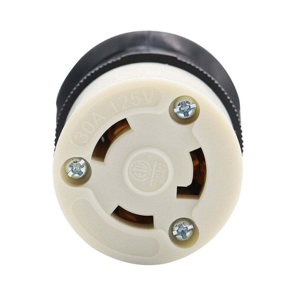 30 AMP RV Trailer Marine Power Cord Power Inlet Female Twist locking Connector Weatherproof Boot Kit M8617