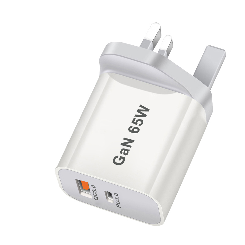 QC3.0/PD caricabatterie rapido 20W caricatore a doppia porta per AU/EU/UK/US Plug caricabatterie rapido per telefono cellulare USB/type-c per iphone cavo C2C/C2L: UK plug