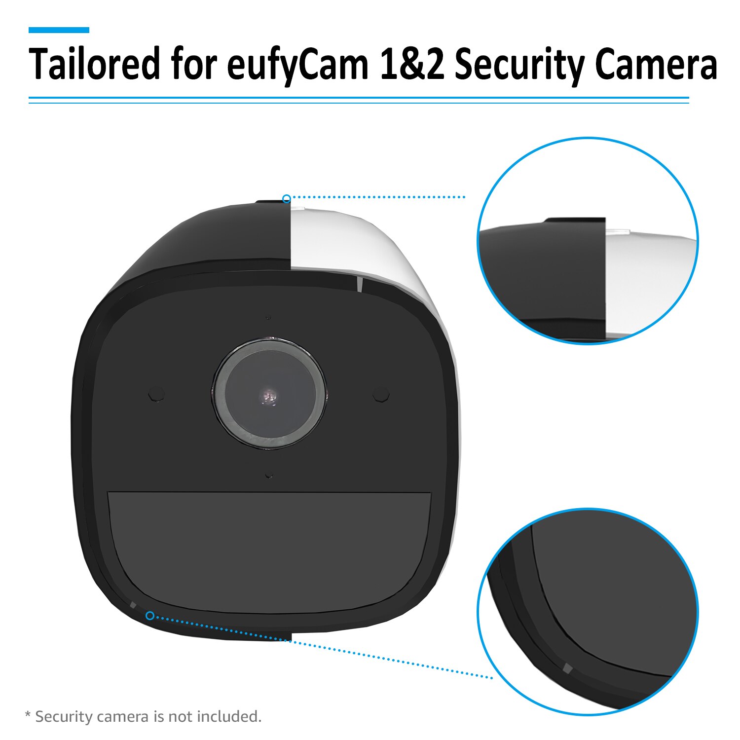 Silikone beskyttelsesdæksler til eufycam-serien anti-ridse kamera beskyttelsesdæksel, der giver sikkerhedskamera beskyttelse tilbehør