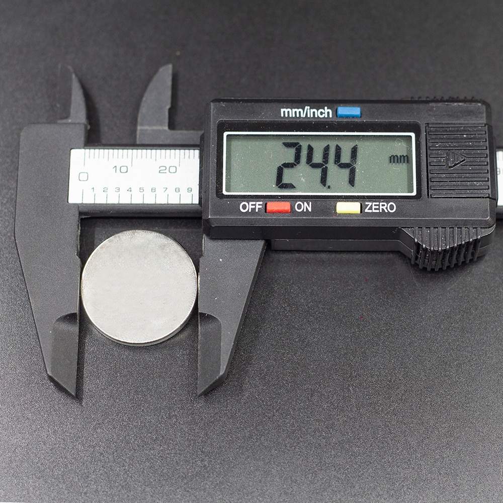Ímã de neodímio 25x3, ímã de neodímio 25mm x 3mm n42 ndfeb, ímã forte super poderoso disco magnético permanente imanes 25x3