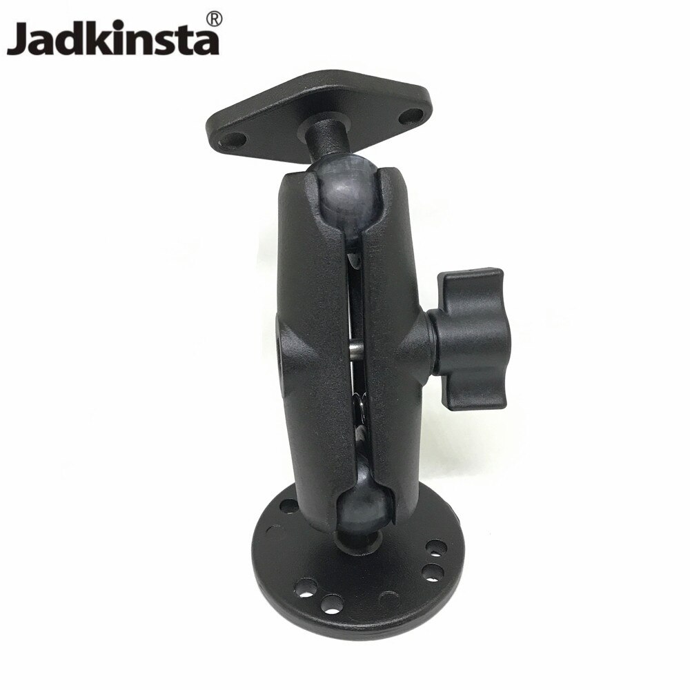 Jadkinsta Motorfiets Ronde En Diamant Basis Bal Mount 9Cm Dubbele Socket Arm Met Amps Gatenpatroon Voor Gopro Gps motorbike