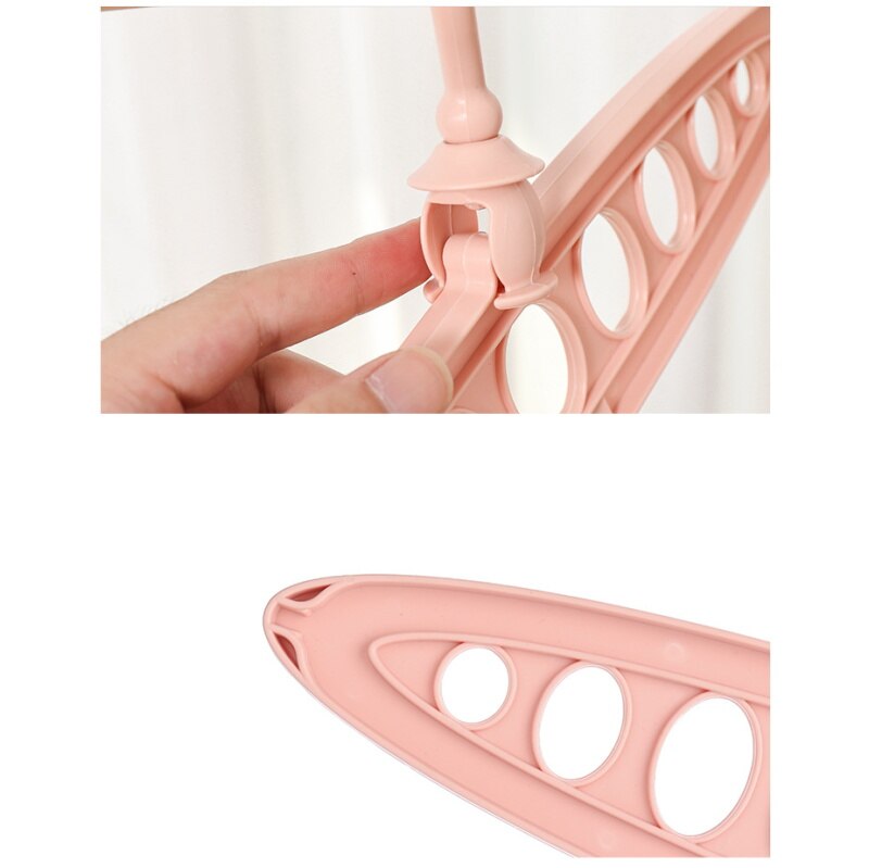 Multifunctional Clothes Rack Plastic Magic Hanger Wardrobe Closet Dress Coat Organizer 9 Hole Space Saver Hangers for Clothes