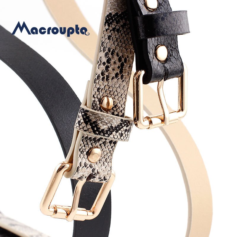 105X2.3Cm Vrouwelijke Pu Leer Snake Taille Riem Vrouwen Riemen Voor Vrouwen jurk Cinto Feminino