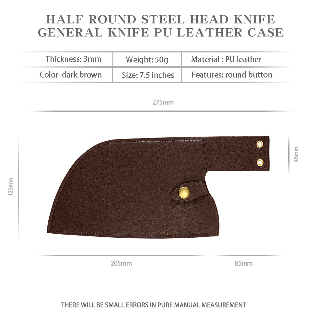 MYVI nóż szefa kuchni płaszcza PU skórzane noże straż Obudowa ochronne ostrze noża obejmuje narzędzie robić gotowania dla 6.5 7.5 8 cal nóż: styl B