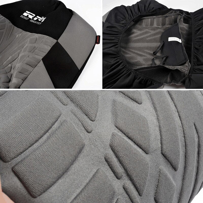 Track Detail Style Car Seat Covers Set Polyester Fabric Universal Fits Most Cars Covers Car Seat Protector for ford focus 2 mk1