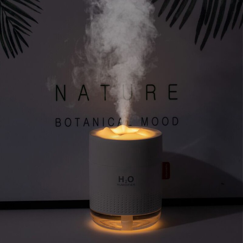 500ml przenośny ultradźwiękowy nawilżacz ze wzorem ośnieżonych gór H2o Usb aromat dyfuzor powietrza z romantyczną lampą nocną Humidificador dyfuzor