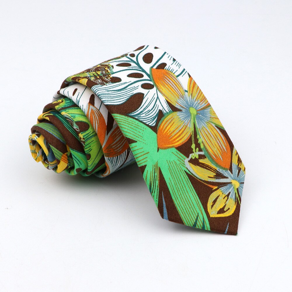 Bloemen Tie Voor Mannen Vrouwen Skinny Casual 100% Cotton Casual Bloem Skinny Hals Voor Bruiloft Suits das: 16
