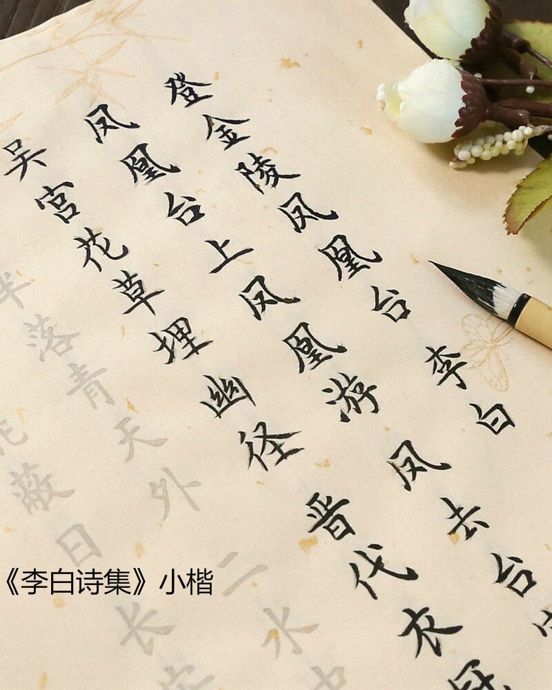 100 Pcs Kalligrafie Copybooks Calligraphie Xuan Papier Gedicht Schrift Beginner Chinese Kleine Reguliere Script Running Script Schrift: A