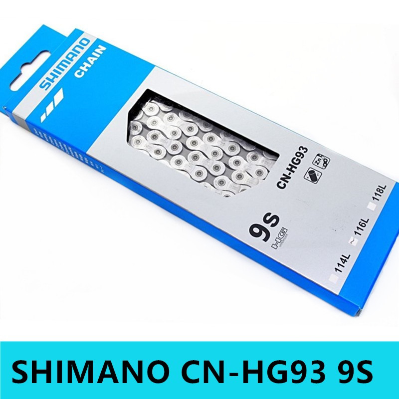 Shimano cn -hg93 9 nopeus ketju maastopyörän ketju liittimellä pyöräily maantie mtb polkupyörän ketjut