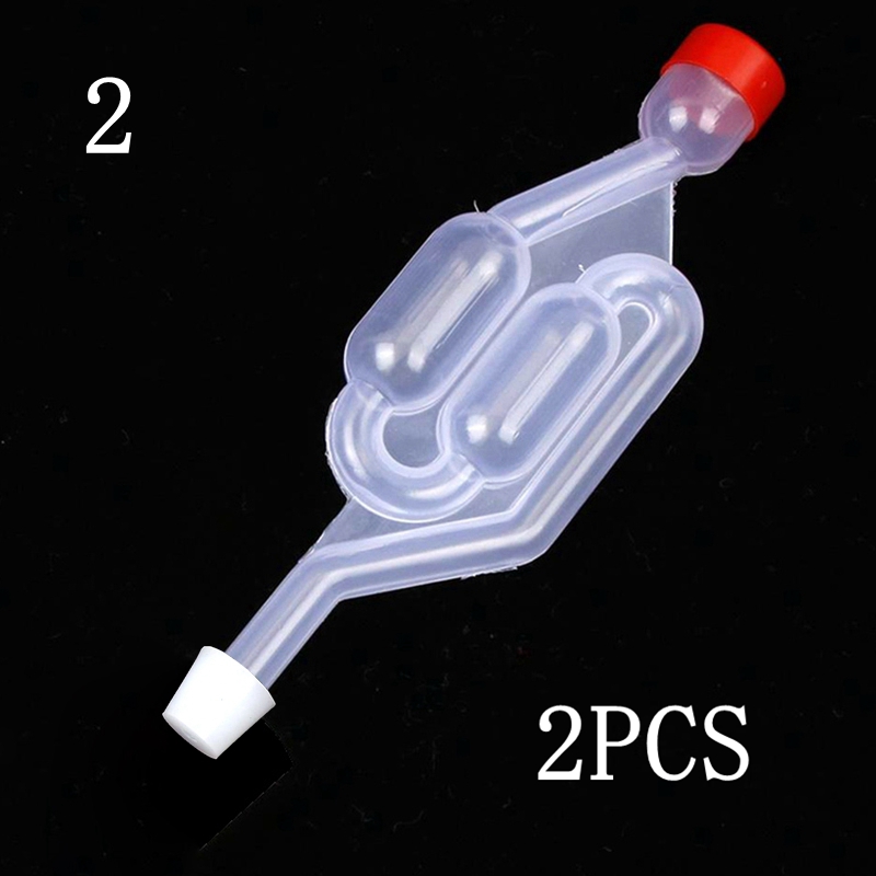 2pcs/Lot Home Brew Wine Fermentation Airlock With Silicone Stoppers Plug Airlock Seal Valve Bubbler Fermentation Brewing Tools: Airlock Size 2 Plug