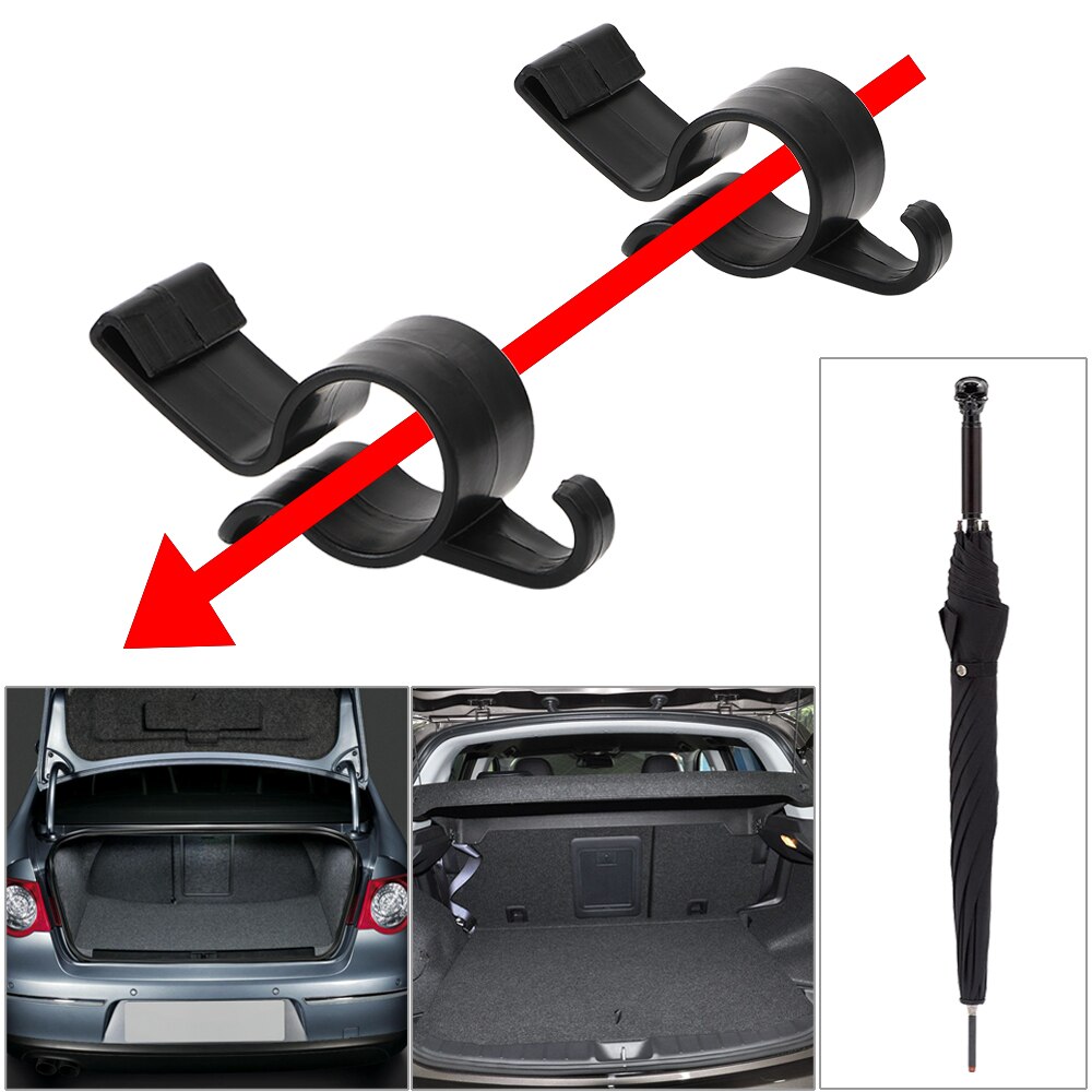 Rear Trunk Umbrella Holder Car Mounting Bracket Towel Hook Automobile Trunk Organizer for Umbrella Hanging Hook