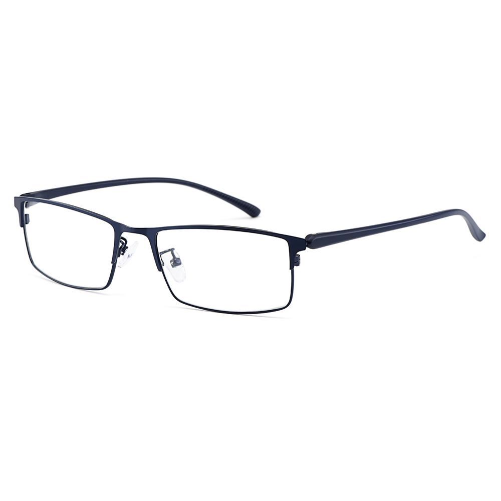 Gmei Optical Men Titanium Alloy Eyeglasses Frame for Men Eyewear Flexible Temple Legs IP Electroplating Alloy Material Y2529