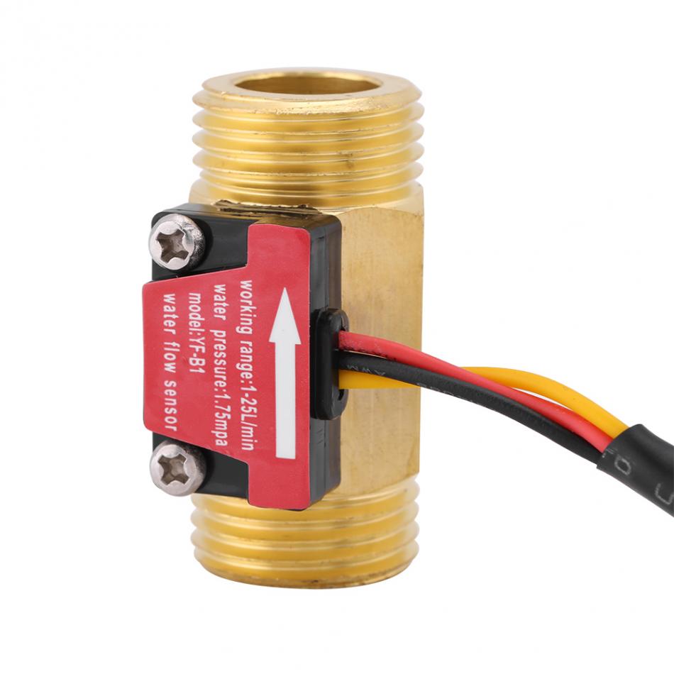 1 pc Magnetische Duurzaam 1-25L/min Waterstroom Sensor Schakelaar G1/2 Draad Hoge Nauwkeurigheid Precisie