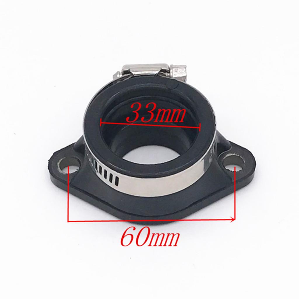 28 30mm Rubber Carby Carburetor Intake Manifold Adapter Boot Flange for PWK PIT Quad Dirt Bike UTV ATV Black
