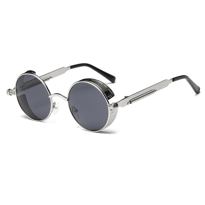 Classic Gothic Steampunk Sunglasses Women Brand Vintage Round Metal Frame Sun Glasses Female Male UV400: 13