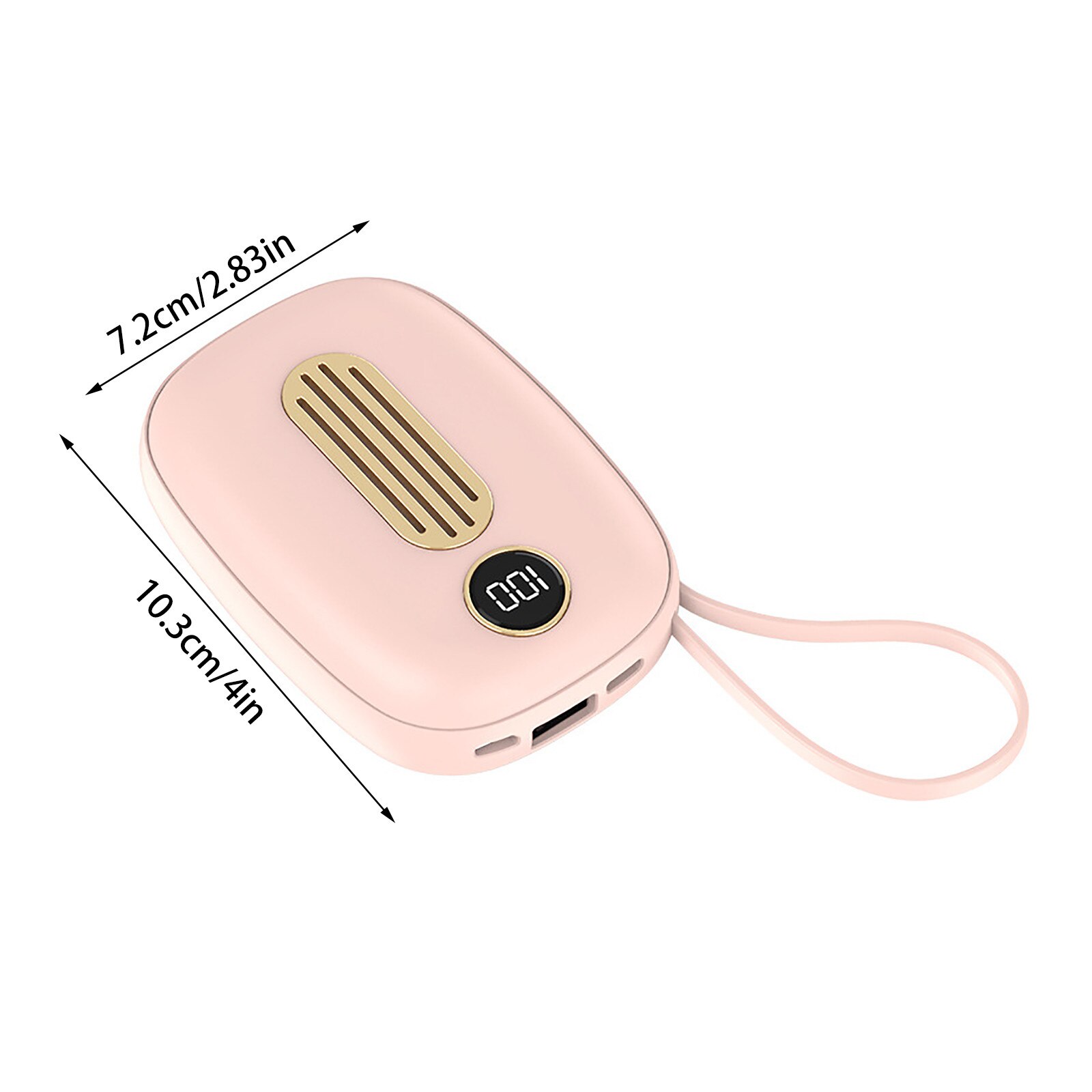 lovely Hand Warming Cute Mini USB Charger Portable Mobile Power Display 10000MA hand warmers rechargeable outdoor Mini Warmers