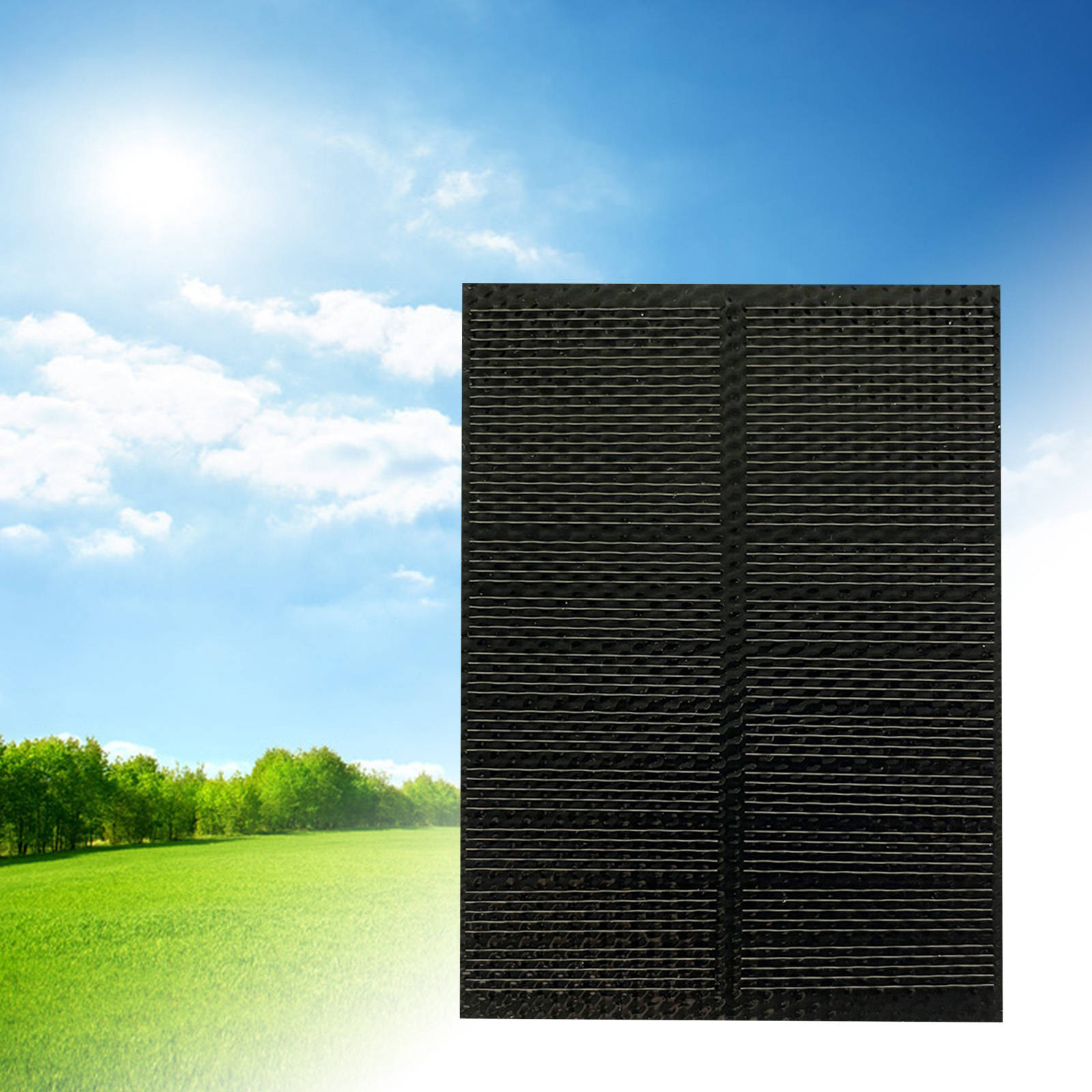 Mini Solar Panel Trickle Charger Monocrystalline Silicon Solar Powered Charger DIY 2W for Travel Light Toys Phone Street Riding