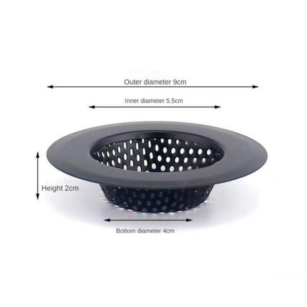 Roestvrijstalen Gootsteen Zeef Zwart Anti-Klomp Mesh Val Haar Schoon Te Maken Met Handvat Afvoerfilter Keuken Badkamer Accessoires: Rood