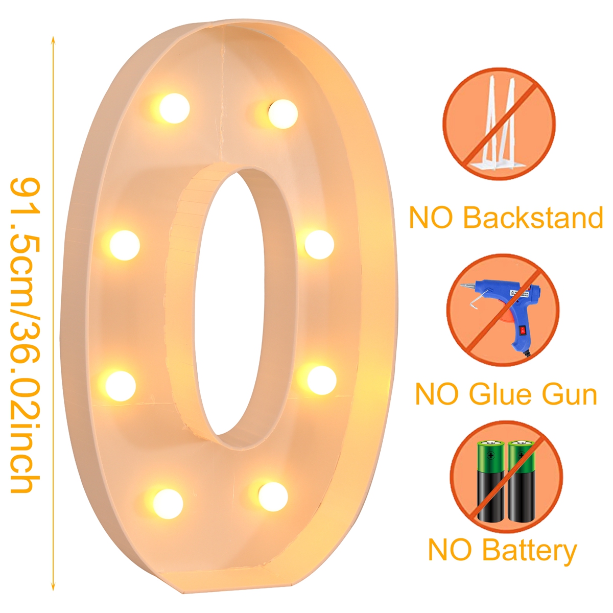 91.5CM DIY Name Giant Led Light Letter Frame Box Wedding Valentine's Day Party Decoration Anniversary Baby Shower Birthday Decor: Chocolate