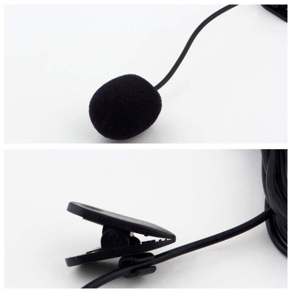 Mini micro portatif noir de pince de cravate de cravate de 3.5mm 30Hz-15000Hz pour des conférences enseignant l'éducation de leçons