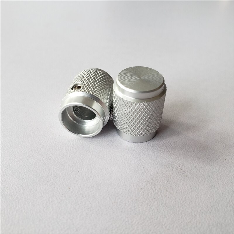 5 stk aluminium knoppotentiometer knopkappe riflet 12.5*16*6mm sorte switch cap encoder til forstærker komfur tilbehør