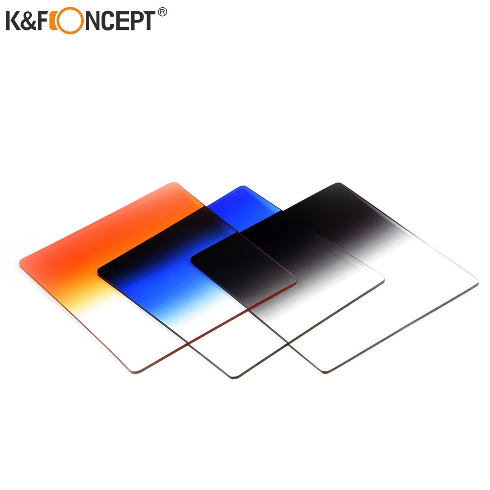 K & F Concept 40 In 1 Case 24Pcs Filter Vierkante Afgestudeerd Nd Color Filter Kit + 9 Adapter ringen + 2 Houder + Zonnekap + 4 Gevallen Voor Camera