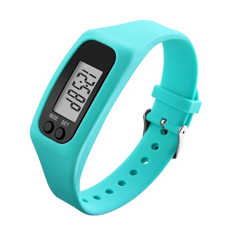 Podómetro de reloj para contador de pasos preciso, distancia para caminar, contador de calorías: Lake blue