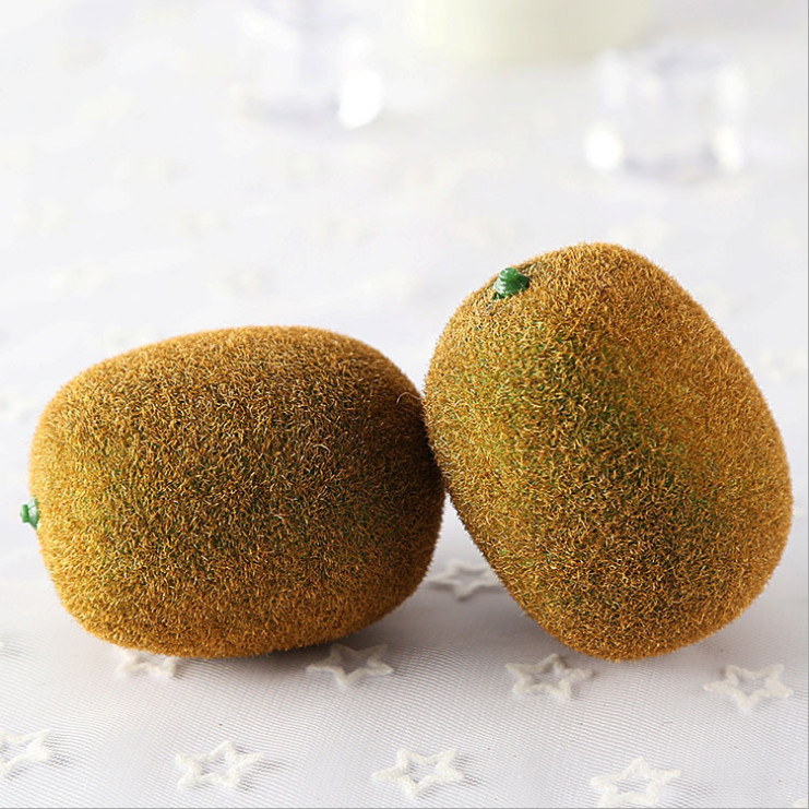 1PCS Artificial Simulation Kiwi fruit fruit Vegetables Kindergarten Garden Family Kitchen Decoration Handwork DIY Fruit