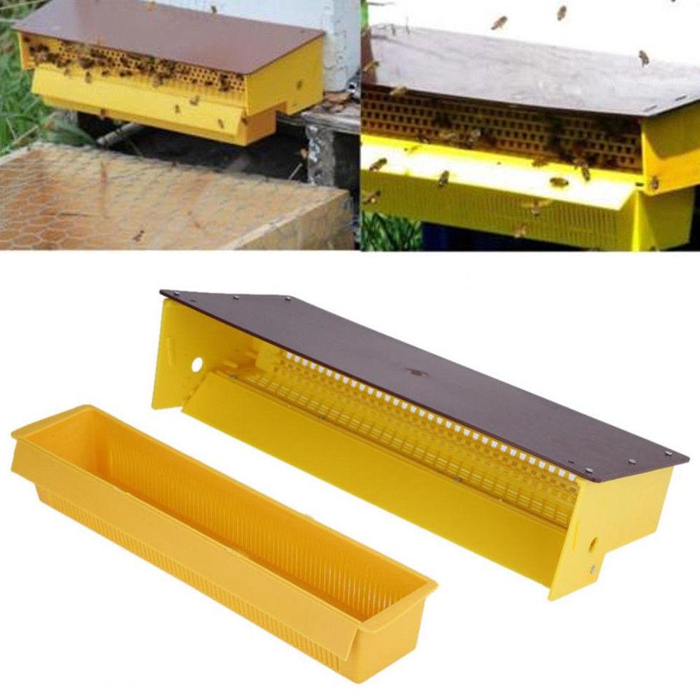 Beekeeping Plastic Pollen Trap Yellow with Removable Ventilated Pollen Tray Pollen Collector Beehive Detachable Tools