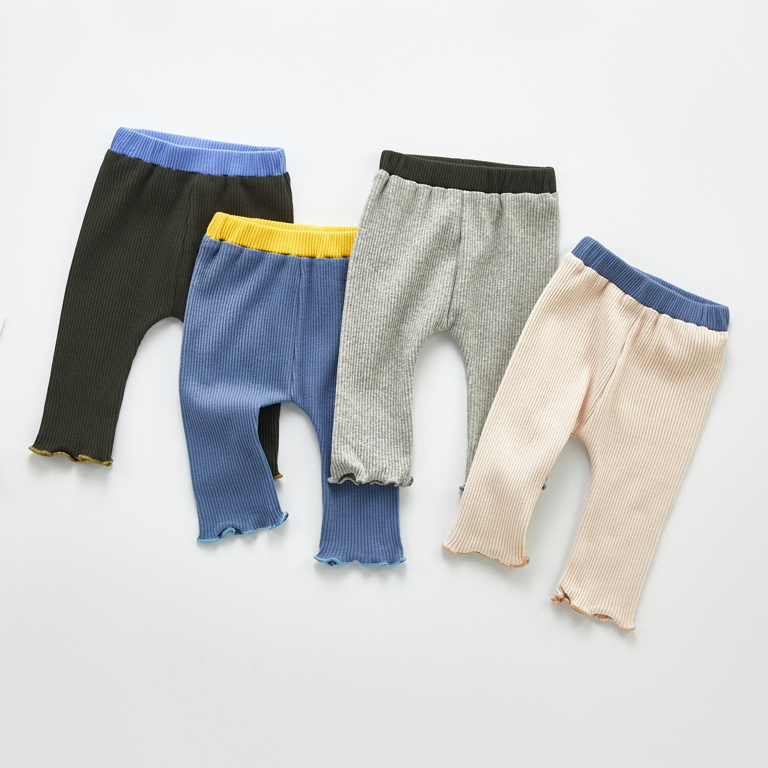 Babyjongens meisjes effen leggings herfst peuter plasbroekjes meisjes casual harembroeken kinderbroeken broekjes