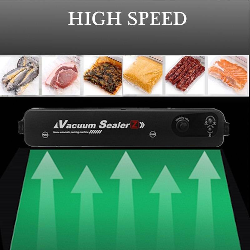 60W 220V/110V Vacuum Sealer Packaging Machine For Home Kitchen Commercial Automatic Vacuum Food Sealing Film Vacuum Packer