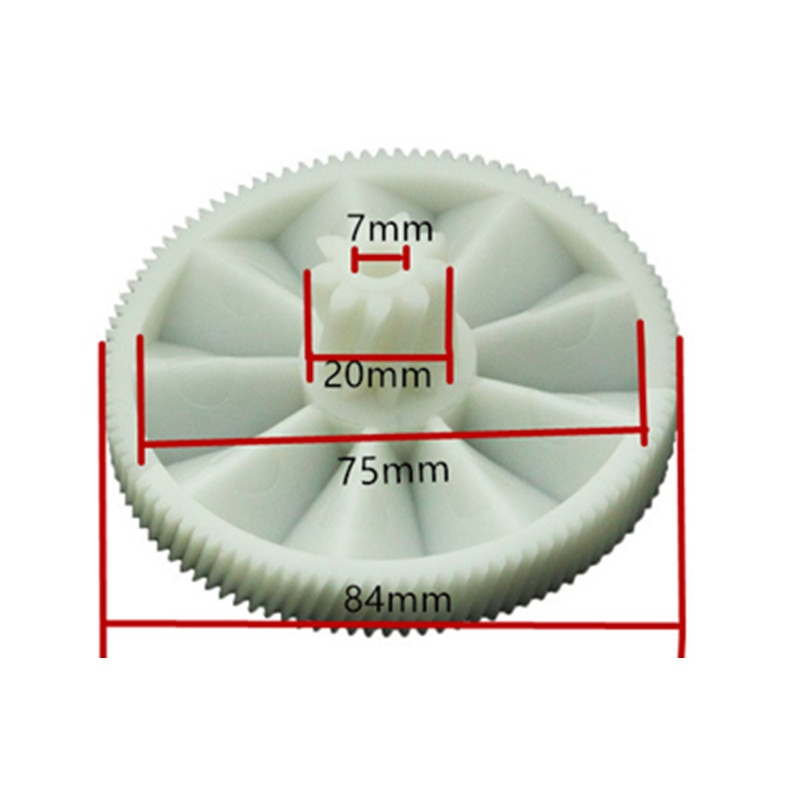 1 st köttkvarn delar plast växel 7000898 passar braun power plus  g1500 g1300, g1100, g3000, kgz 4,  kgz 3