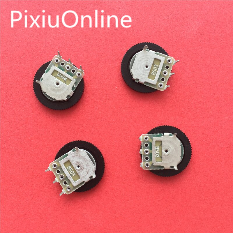 YT2039 10PCS Gear potentiometer B503 50K A Dial potentiometer 16 * 2 mm single connection